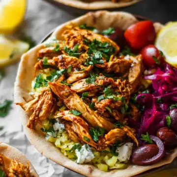 Slow Cooker Chicken Shawarma (Gluten Free, Paleo, and Whole30)