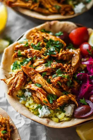 Slow Cooker Chicken Shawarma (Gluten Free, Paleo, and Whole30)