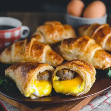 Sausage, Egg, and Cheese Crescent Rolls