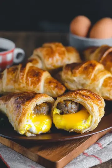 Sausage, Egg, and Cheese Crescent Rolls