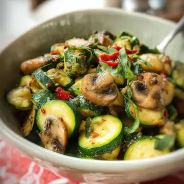 Sauteed Zucchini and Mushrooms