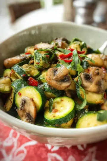 Sauteed Zucchini and Mushrooms