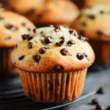 The BEST Bakery Style Chocolate Chip Muffins