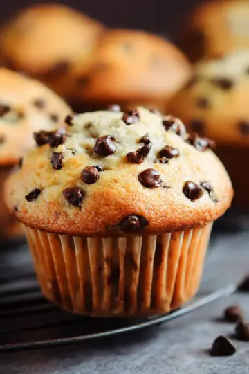 The BEST Bakery Style Chocolate Chip Muffins
