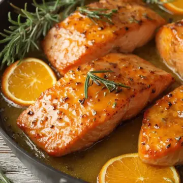 Orange Glazed Salmon with Rosemary