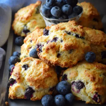 Blueberry Drop Scones