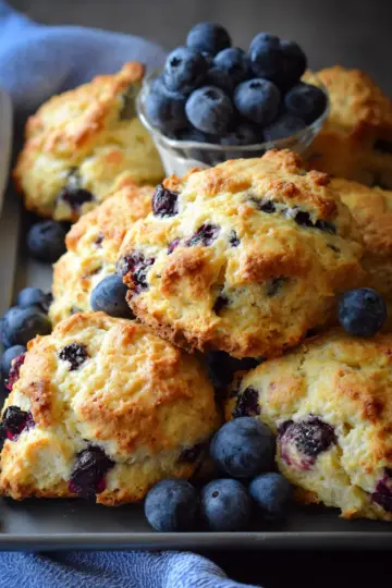 Blueberry Drop Scones