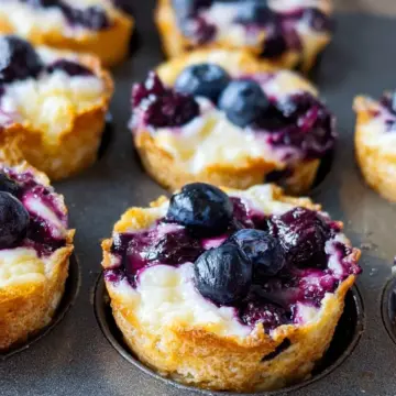 Blueberry Cottage Cheese Bites