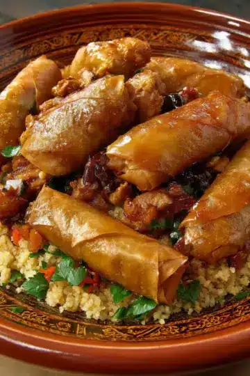 Moroccan Chicken Briouat Recipe