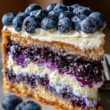 Nova Scotia Blueberry Cream Cake
