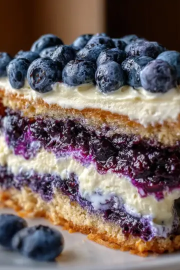 Nova Scotia Blueberry Cream Cake
