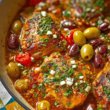 Mediterranean Chicken with Tomatoes and Olives