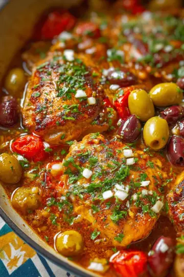Mediterranean Chicken with Tomatoes and Olives