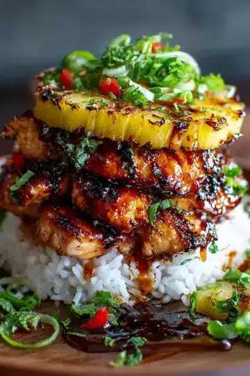 How to Make the Best Hawaiian Huli Huli Chicken Stack at Home