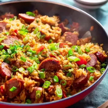 Cajun Sausage And Rice Skillet