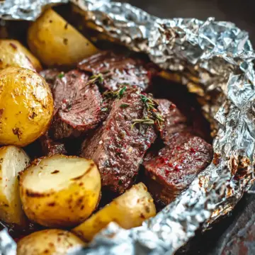 Steak and Potato Foil Packs