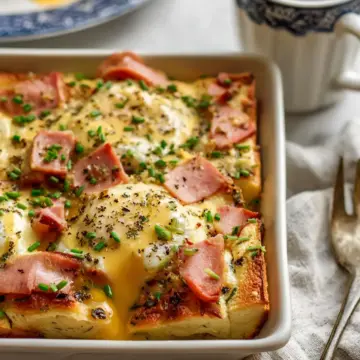 Eggs Benedict Casserole (With Overnight Option)