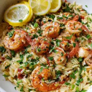 Shrimp Scampi Orzo