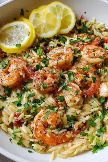 Shrimp Scampi Orzo