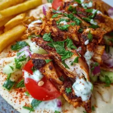 Chicken Shawarma with Garlic Yoghurt Sauce