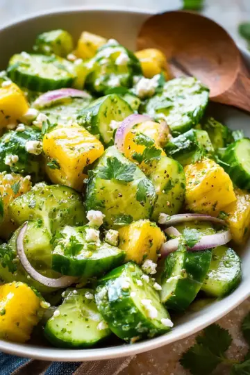 Cucumber Pineapple Salad