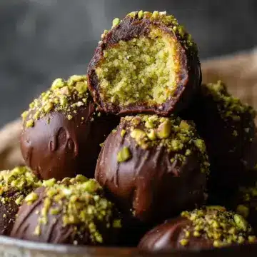 Dubai Chocolate Balls with Pistachio Kunefe Filling