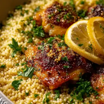 Juicy Lemon Chicken and Couscous