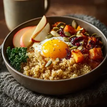 Fall Breakfast Quinoa Bowl