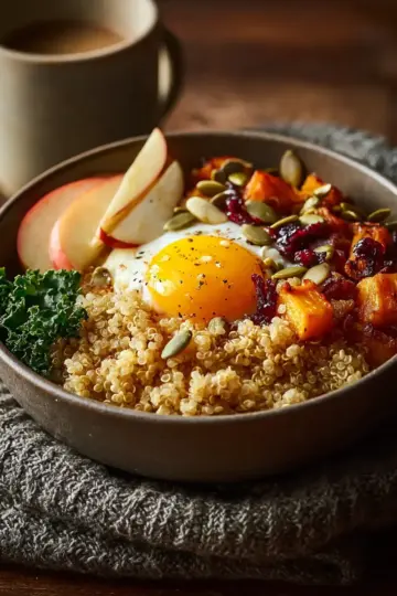Fall Breakfast Quinoa Bowl
