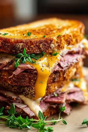 Ultimate Roast Beef Cheddar Melt Sandwich Recipe You’ll Love