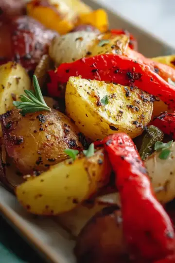 Italian Grilled Potatoes and Peppers