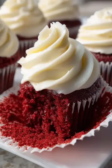 Best Ever Moist Red Velvet Cupcakes with Classic Cream Cheese Frosting