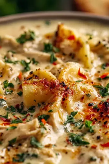 Simple Crockpot White Lasagna Soup