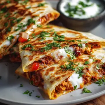 Delicious Chicken Kofta Quesadillas with Cheesy Goodness