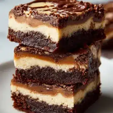 Caramel Cheesecake Nutella Brownies Recipe