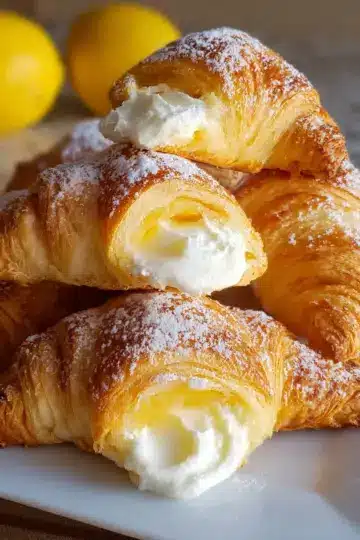 Lemon Cream Cheese Crescent Rolls