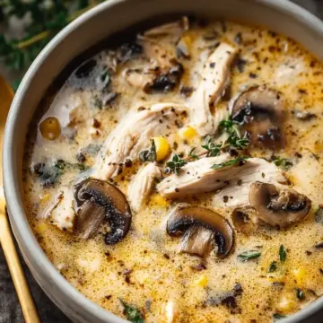 Low Carb Chicken Mushroom Soup for Cozy Nights In Recipe