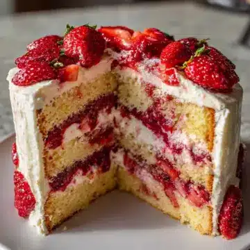 Best Homemade Fresh Strawberry Layer Cake