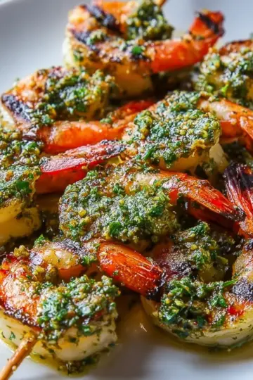 Savory Pesto Grilled Shrimp Recipe