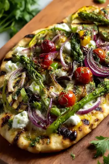 Quick Grilled Vegetable Flatbread
