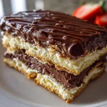 No-Bake Chocolate Eclair Cake