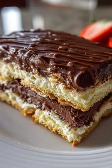 No-Bake Chocolate Eclair Cake