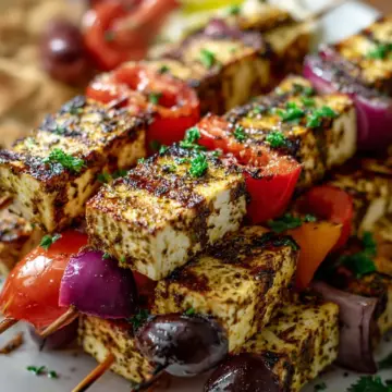 Grilled Za’atar Tofu Skewers
