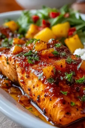 Pineapple Glazed Salmon
