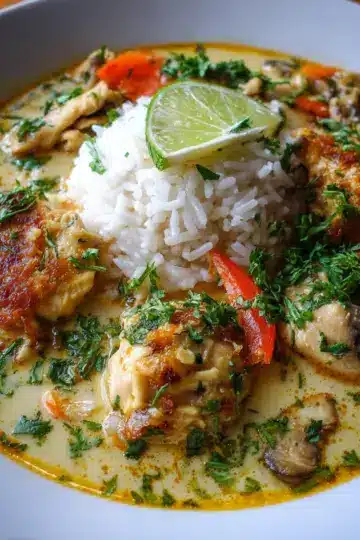 Coconut Chicken Brothy Rice