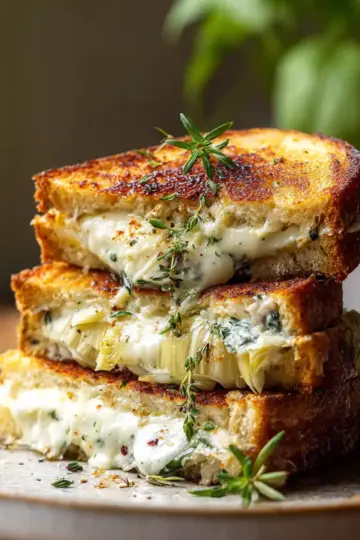 Delicious Artichoke and Mozzarella Grilled Cheese Recipe