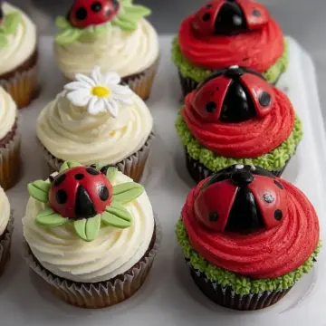 Ladybug Cupcakes That Brighten Any Spring Dessert Table