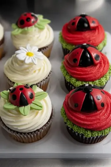 Ladybug Cupcakes That Brighten Any Spring Dessert Table