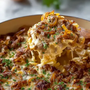 Family French Onion Hamburger Casserole