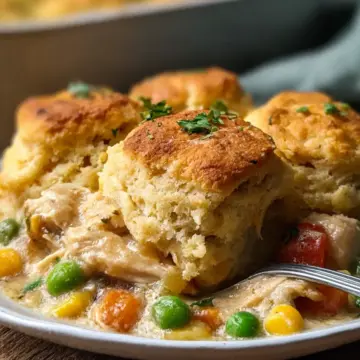 Chicken & Biscuit Dinner Cobbler for Cozy Family Nights